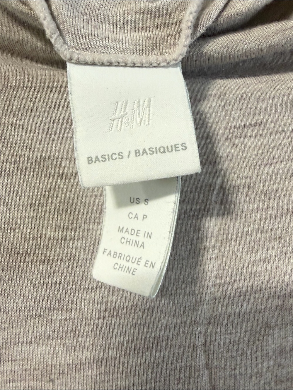 H&M Light Gray Long Sleeve Mock Neck Top - Picture 5 of 5
